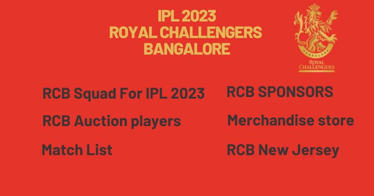 IPL 2023 RCB
