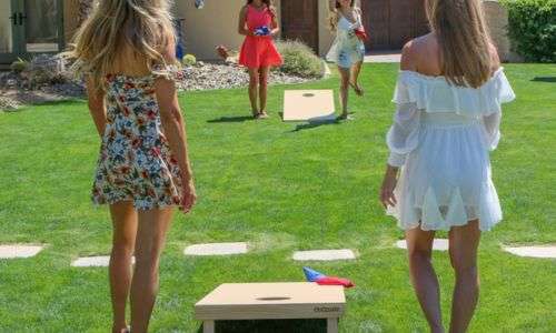  GoSports regulation-size wooden cornhole set