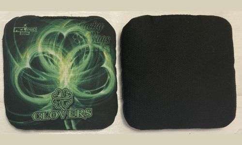 Lucky clovers cornhole bags